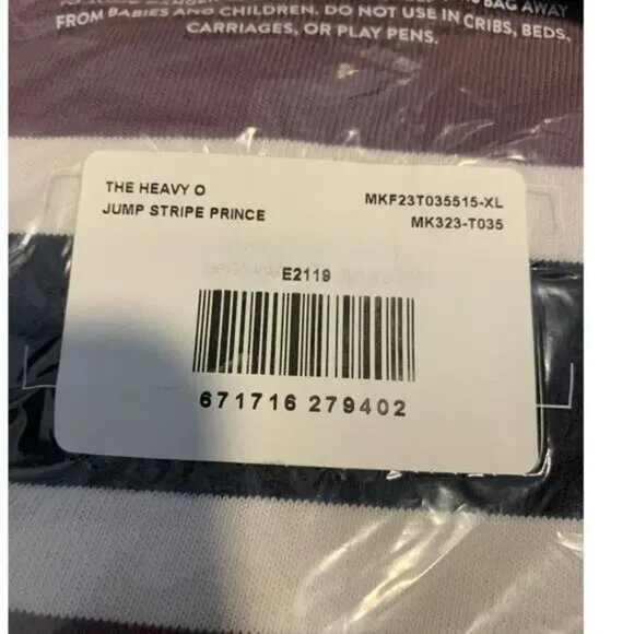 NWT AYR The Heavy in Jump Stripe Prince  Long Sleeve Tee XL #9150 - Picture 6 of 8